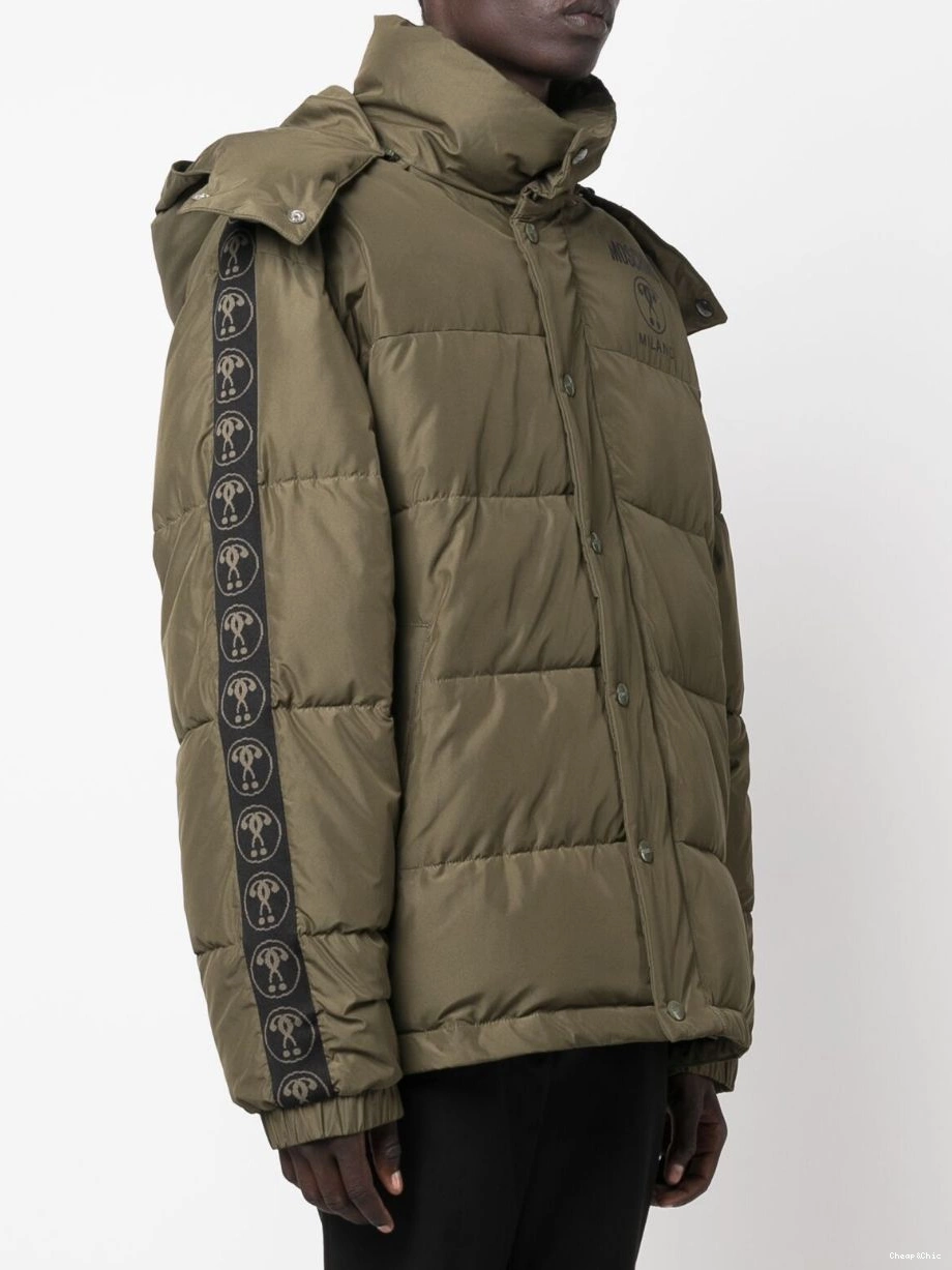 Affordable jacket Love logo-print Women Moschino padded 0405
